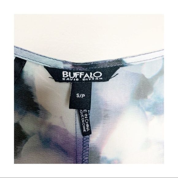 David Bitton Buffalo Floral Chiffon Tunic Top Sz S NWOT - Picture 3 of 11